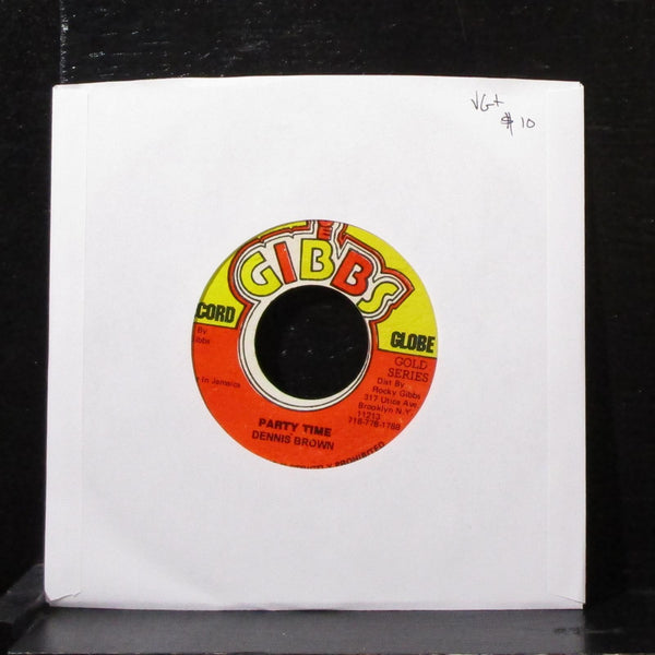 Dennis Brown - Party Time 7" VG+ Vinyl 45 Joe Gibbs Jamaica 1999 - Shuga Records