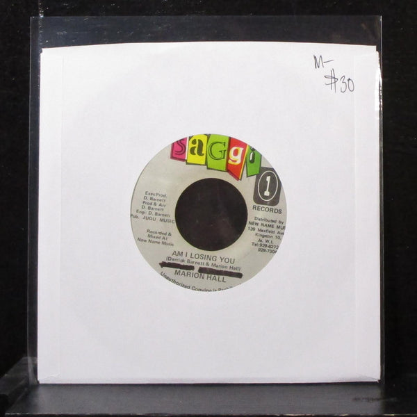 Derrick Barnett & Marion Hall - Am I Losing You 7" Mint- Vinyl 45 Saggi Jamaica - Shuga Records