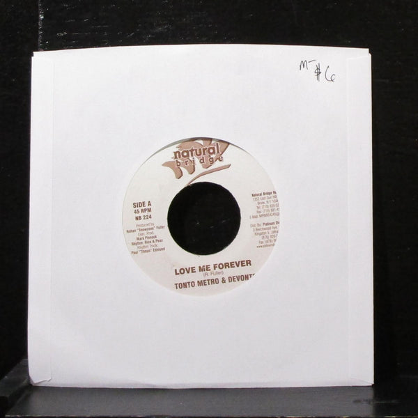 Tonto Metro & Devonte - Love Me Forever 7" Mint- Vinyl 45 NB 224 Jamaica - Shuga Records