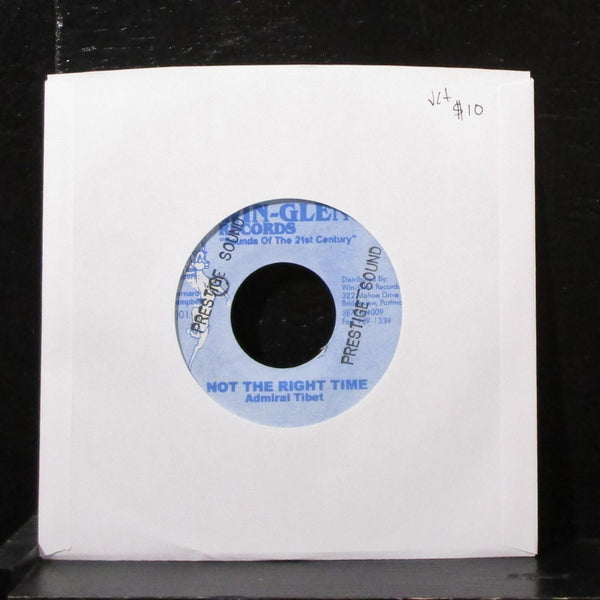 Admiral Tibet - Not The Right Time 7" VG+ Vinyl 45 Win-Glen Jamaica 2001 - Shuga Records
