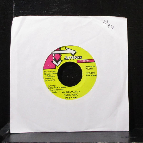 Delly Ranks - Wagga Wagga 7" VG+ Vinyl 45 Arrows Jamaica 1998 - Shuga Records