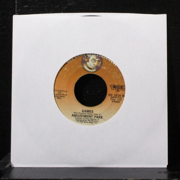 Amuzement Park - Do You Still Love Me / Games 7" VG+ Vinyl 45 OG 1016 USA 1982 - Shuga Records
