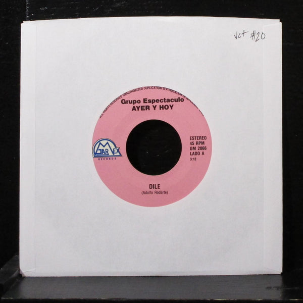 Grupo Espectaculo - Dile / Etapas De Mi Vida 7" VG+ Vinyl 45 GM2066 USA - Shuga Records