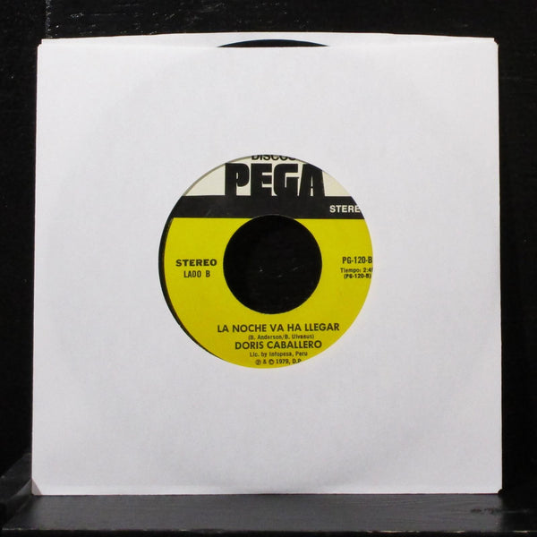 Doris Caballero - Chiquitita / La Noche Va Ha Llegar 7" VG+ Vinyl 45 PG-120 Peru - Shuga Records