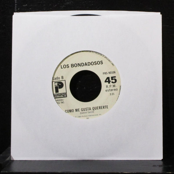 Los Bondadosos - Amigos Y Rivales 7" VG+ Vinyl 45 Profono PRS-90106 USA 1985 - Shuga Records