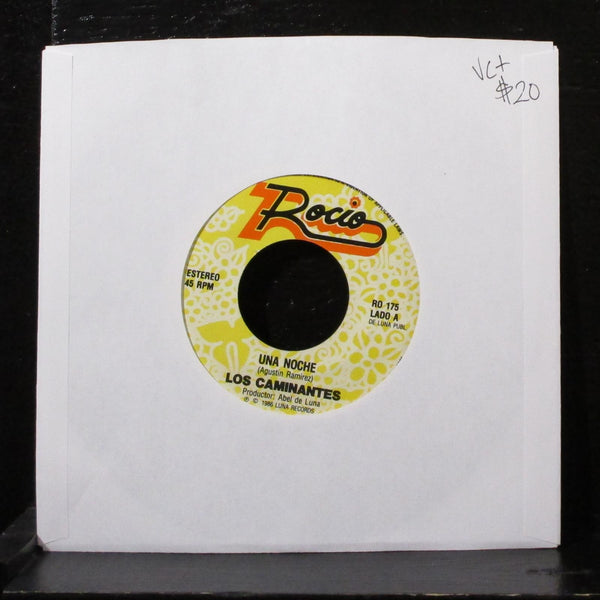 Los Caminantes - Una Noche / El Negro No Puede 7" VG+ Vinyl 45 Rocio RO 175 USA - Shuga Records