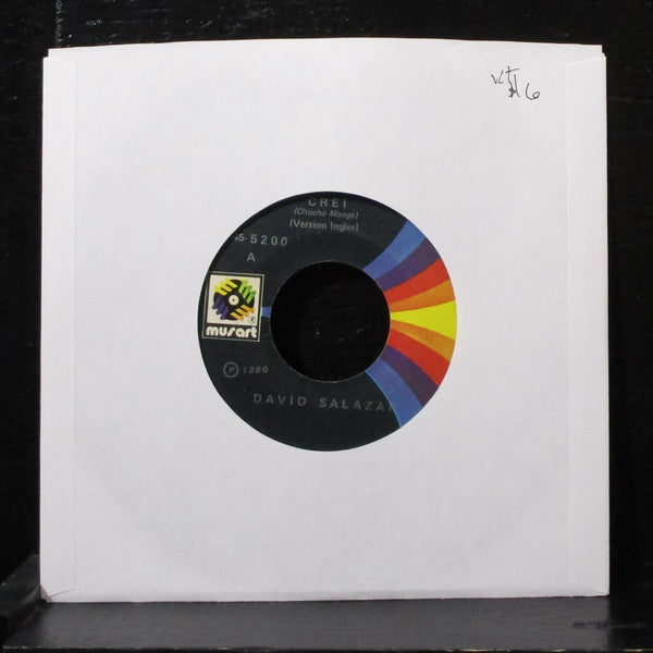 David Salazar - Crei 7" VG+ Vinyl 45 Musart 45-5200 USA 1980 - Shuga Records