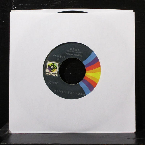 David Salazar - Crei 7" VG+ Vinyl 45 Musart 45-5200 USA 1980 - Shuga Records
