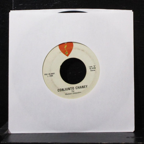 Conjunto Chaney - Detalles / Tu 7" VG Vinyl 45 PDC 45-8401 Puerto Rico 1985 - Shuga Records
