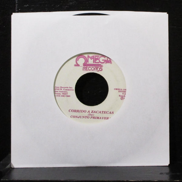 Conjunto Primavera - La Cuerda 7" VG Vinyl 45 OMEGA-105 USA 1987 - Shuga Records