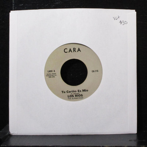 Los Rios - Tu Carino Es Mio / Pagina Blanca 7" VG+ Vinyl 45 Cara CA-115 USA - Shuga Records
