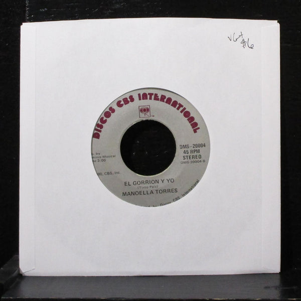 Manoella Torres - Se Te Fue Viva La Paloma 7" VG+ Vinyl 45 Discos CBS DMS-20004 - Shuga Records