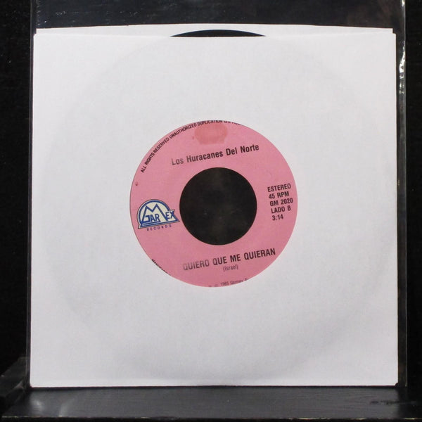 Los Huracanes Del Norte - Por Una Mala Aventura 7" VG+ Vinyl 45 Garmex GM 2020 - Shuga Records