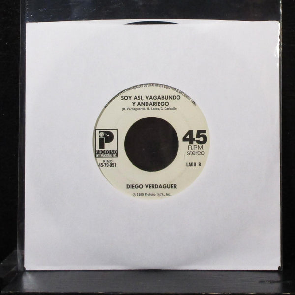 Diego Verdaguer - Yo Quisiera Que Tu 7" VG+ Vinyl 45 Profono 45-79-051 USA 1980 - Shuga Records