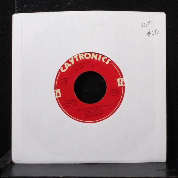 Eva Torres - Malo Malito 7" VG+ Vinyl 45 Caytronics CY 8052 USA 1974 - Shuga Records