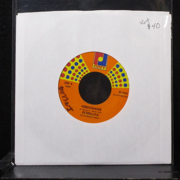 Estrellita - Perdoname / Gracias Muchas Gracias 7" VG+ Vinyl 45 Raff RF-7414 USA - Shuga Records