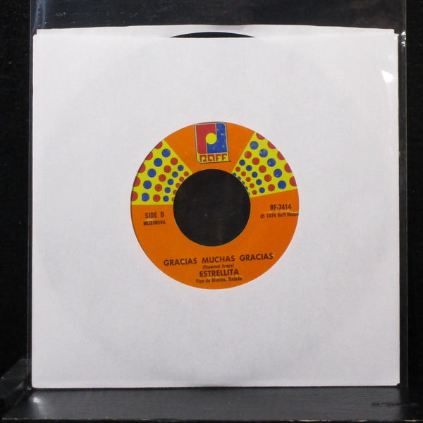 Estrellita - Perdoname / Gracias Muchas Gracias 7" VG+ Vinyl 45 Raff RF-7414 USA - Shuga Records