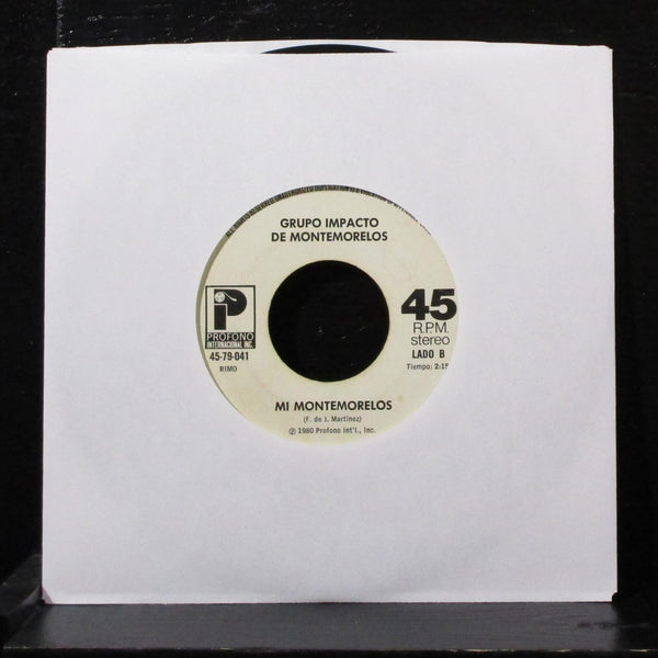 Grupo Impacto De Montemorelos - Quizas, Quizas Te Perdone 7" VG Vinyl 45-79-041 - Shuga Records