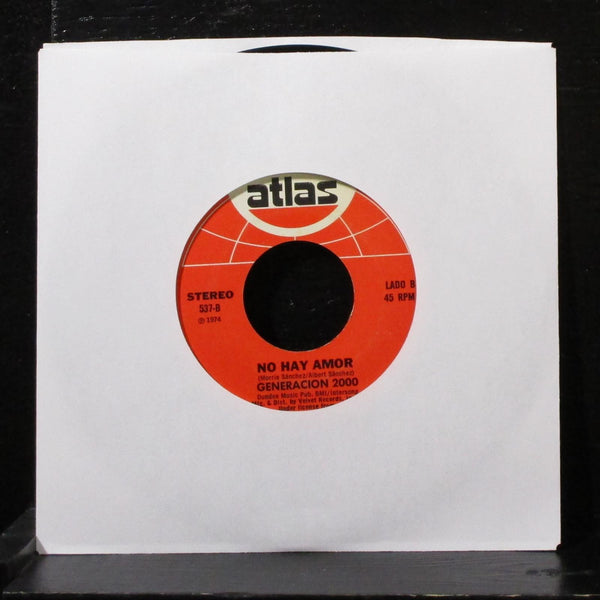Generacion 2000 - Tu Eres / No Hay Amor 7" VG+ Vinyl 45 Atlas 537 USA 1974 - Shuga Records