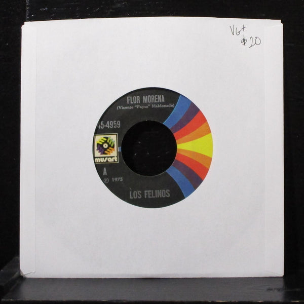 Los Felinos - Flor Morena / El Venadito 7" VG+ Vinyl 45 Musart 45-4959 USA 1975 - Shuga Records
