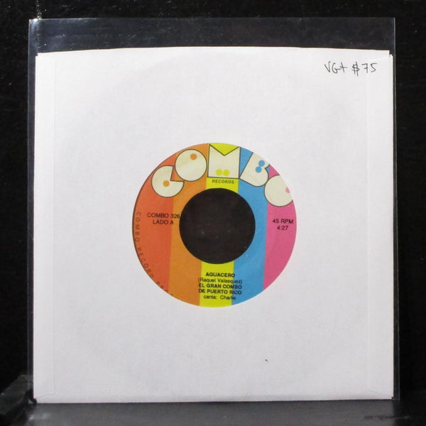 El Gran Combo De Puerto Rico - Aguacero 7" VG+ Vinyl 45 Combo 326 USA 1989 - Shuga Records