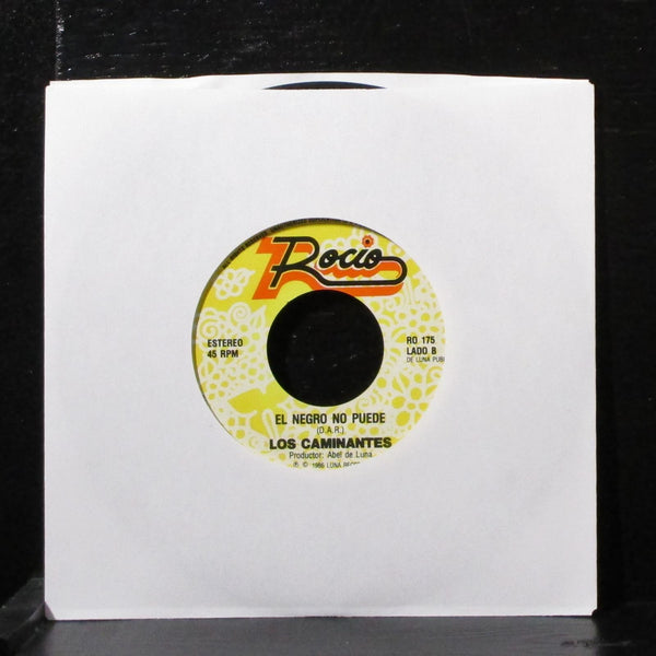 Los Caminantes - Una Noche / El Negro No Puede 7" VG+ Vinyl 45 Rocio USA 1986 - Shuga Records