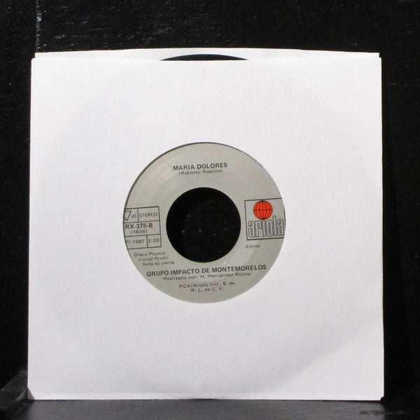 Grupo Impacto De Montemorelos - La Promesa 7" VG+ Promo Vinyl 45 Ariola RX-375 - Shuga Records