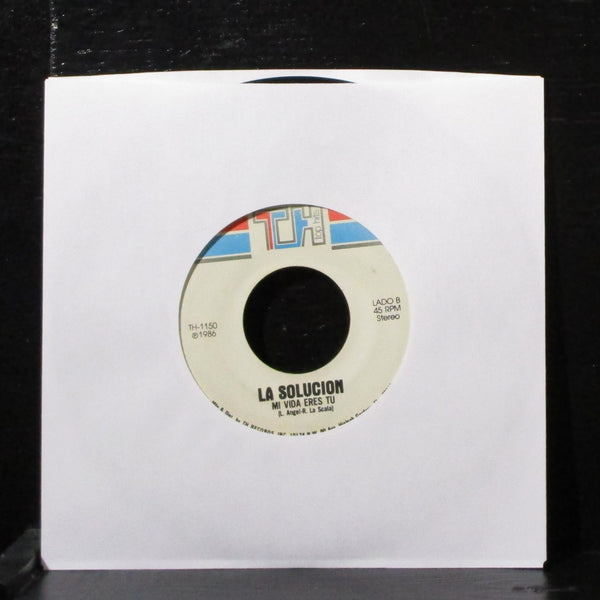 La Solucion - Mas / Mi Vida Eres Tu 7" VG+ Vinyl 45 Top Hits TH-1150 USA 1986 - Shuga Records