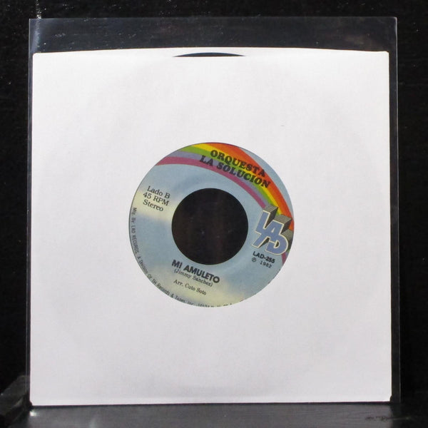 Orquesta La Solucion - Suerte / Mi Amuleto 7" VG+ Vinyl 45 LAD-255 USA 1982 - Shuga Records