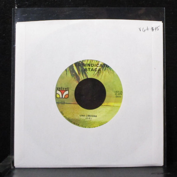 El Sindicato Ataca - Una Limosna 7" VG+ Vinyl 45 Velvet V-2646 Puerto Rico 1985 - Shuga Records