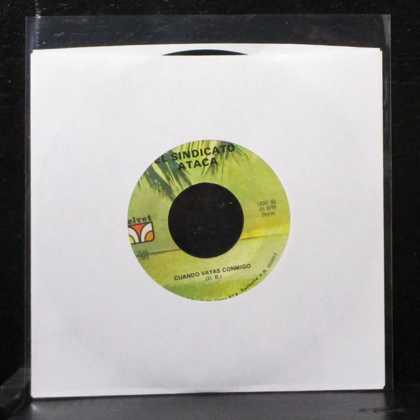 El Sindicato Ataca - Una Limosna 7" VG+ Vinyl 45 Velvet V-2646 Puerto Rico 1985 - Shuga Records