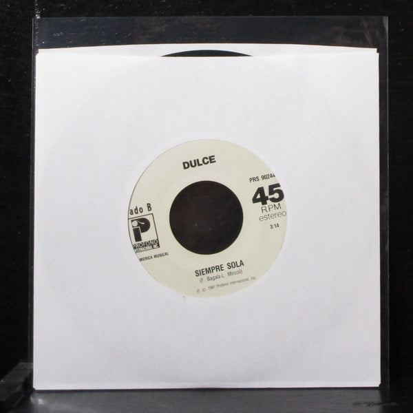 Dulce - Amor Caliente 7" VG+ Promo Vinyl 45 Profono PRS 90244 USA 1987 - Shuga Records