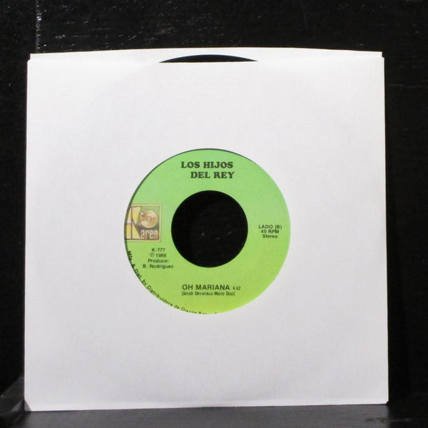 Los Hijos Del Rey - Mi Cocha / Oh Mariana 7" VG+ Vinyl 45 Karen K-777 USA 1986 - Shuga Records
