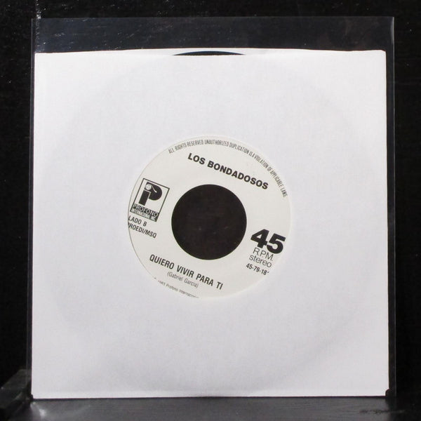 Los Bonadosos - Porque Te Querre Yo Tanto 7" VG+ Vinyl 45 Profono 45-79-181 - Shuga Records