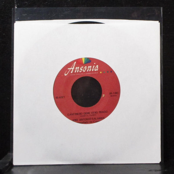 Jose Antonio Salaman - Adios, Adios 7" VG+ Vinyl 45 Ansonia 45-5321 USA - Shuga Records