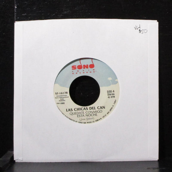 Las Chicas Del Can - Quedate Conmigo Esta Noche 7" VG+ Vinyl 45 ST-16178 USA - Shuga Records