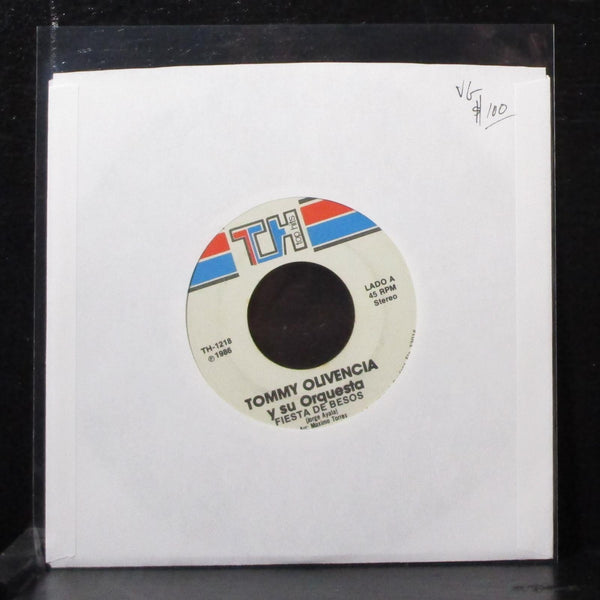 Tommy Olivencia - Fiesta De Besos / Yo Si Vivo Bien 7" VG Vinyl 45 TH-1218 USA - Shuga Records