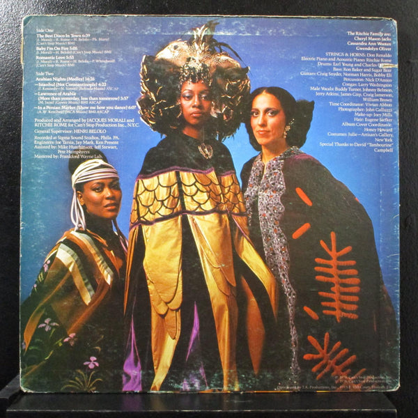 The Ritchie Family - Arabian Nights LP VG+ MARLIN 2201 USA 1976 Vinyl Record - Shuga Records