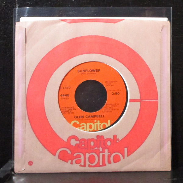 Glen Campbell - Sunflower 7" Mint- Vinyl 45 Capitol 4445 USA 1977 - Shuga Records