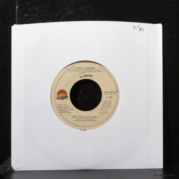 Patti Austin - Do You Love Me? / Solero 7" VG+ Vinyl 45 Qwest QWE49754 USA 1981 - Shuga Records