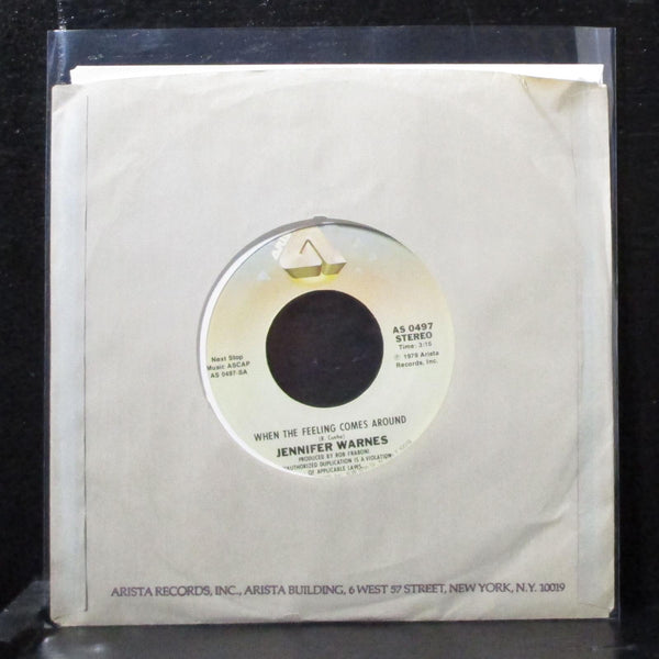 Jennifer Warnes - When The Feeling Comes Around 7" Mint- Vinyl 45 Arista AS 0497 - Shuga Records