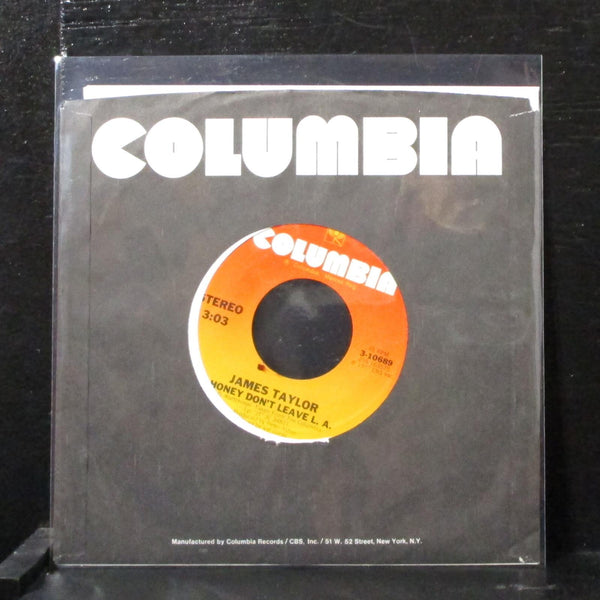 James Taylor - Honey Don't Leave L.A. 7" Mint- Vinyl 45 3-10689 USA 1977 - Shuga Records