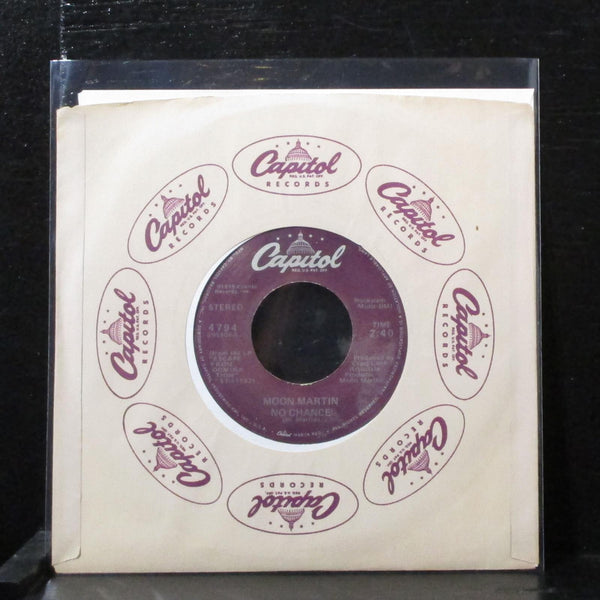 Moon Martin - No Chance / Gun Shy 7" Mint- Vinyl 45 Capitol 4794 USA 1979 - Shuga Records