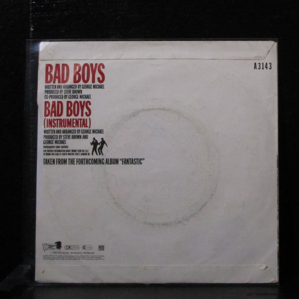 Wham! - Bad Boys 7" VG+ Vinyl 45 Inner Vision A3143 UK 1983 - Shuga Records