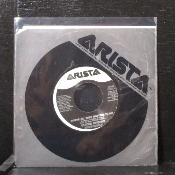 Curtis Stigers - You're All That Matters To Me 7" Mint- Vinyl 45 Arista 12391-7 - Shuga Records