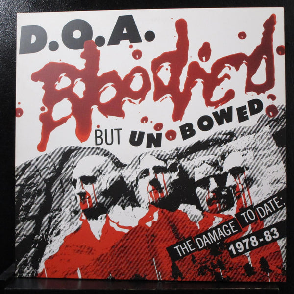 D.O.A. - Bloodied But Unbowed LP Mint- LETV136LP UK 2014 Red Vinyl Record - Shuga Records