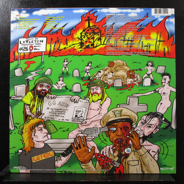 The Murder Junkies - Killing For Christ Sakes LP Mint- MVD6551LP Vinyl Record - Shuga Records