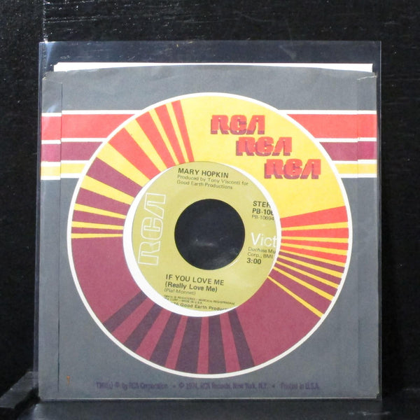 Mary Hopkin - If You Love Me / Tell Me Now 7" Mint- Vinyl 45 RCA PB-10694 USA - Shuga Records