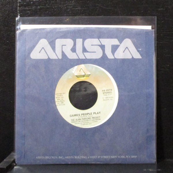 Alan Parsons Project - Games People Play 7" VG+ Vinyl 45 Arista AS 0573 USA 1980 - Shuga Records