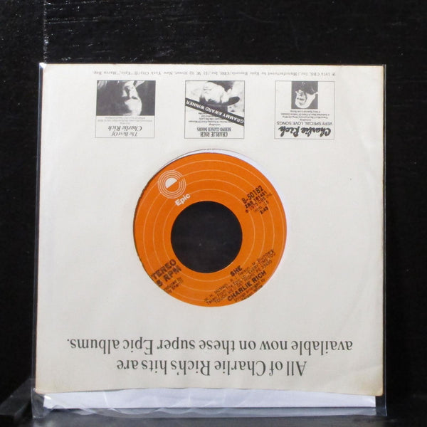 Charlie Rich - Since I Fell For You / She 7" Mint- Vinyl 45 Epic 8-50182 USA - Shuga Records